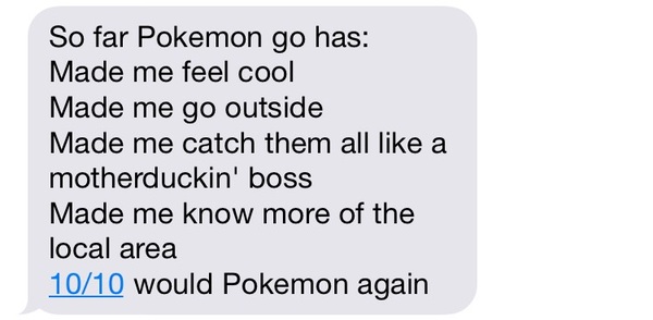 To not let my 13 year old get Pokemon go