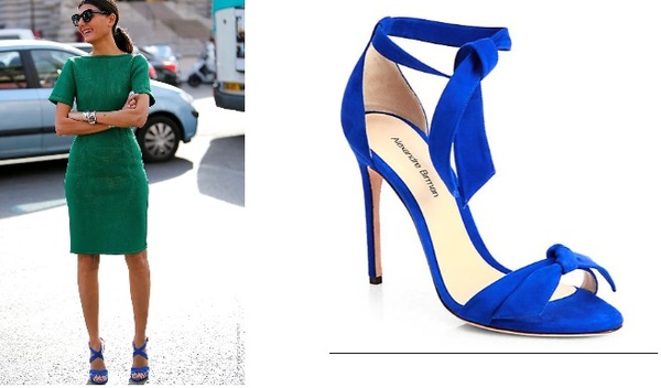 GREEN DRESS - Best colour to accessorise with? (pic attached)