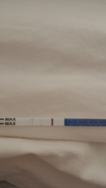 Pregnancy test- very faint line?