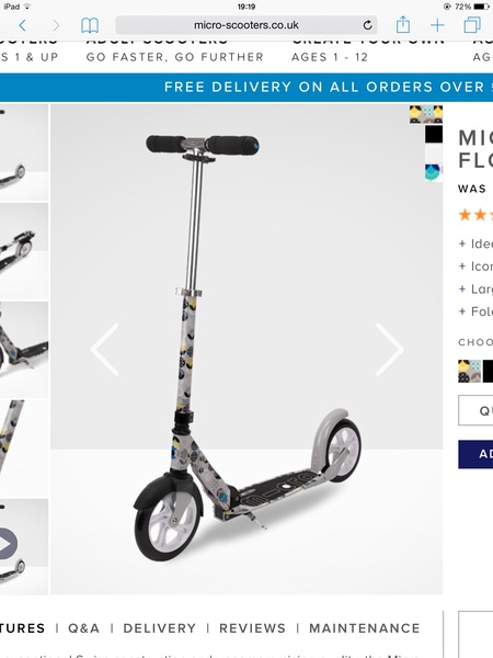 Adults on scooters