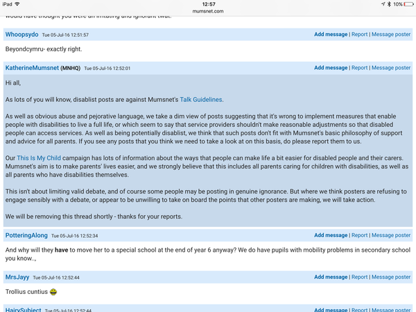 Hey MNHQ. Would it be possible to have a discussion about how SN issues/threads are handled on the main boards. (  pt 2)