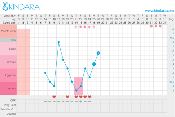 Charting using thermometer