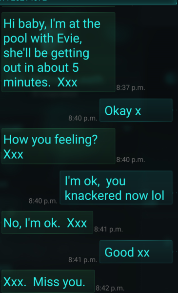 Texts,  what are yours like from your dp/dh?