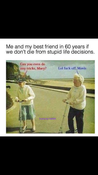 Adults on scooters