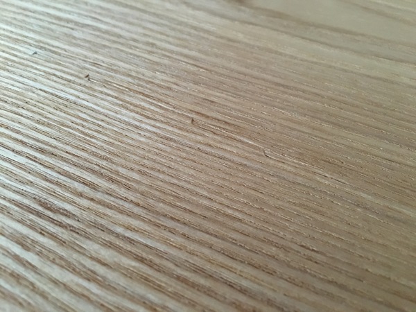 New ash table top splintering along grain lines