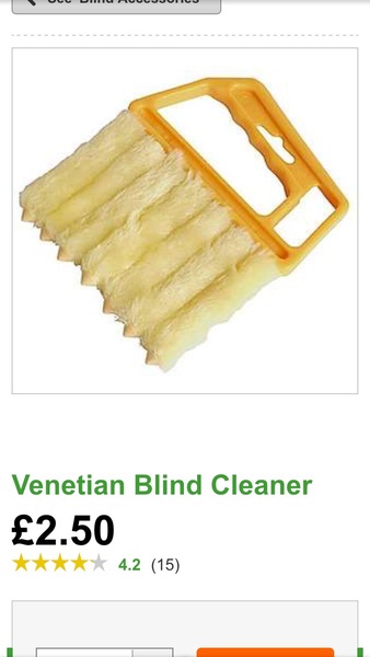 Cleaning Venetian blinds