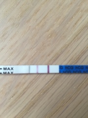 faint positive after CP and MC