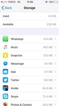 Somethings odd about DD's iPhone storage, can anyone help?