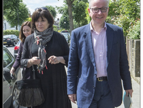 to feel slightly repulsed by this photo of Mr Gove in his too tight trousers?