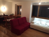 awkward lounge (inc pics) - any ideas?