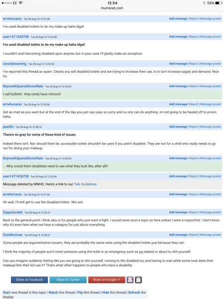 dear mn hq why are so many disablist threads being left up