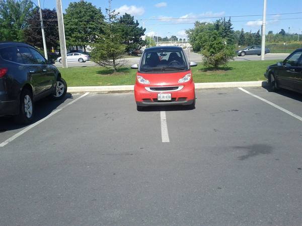 To take up two parking spaces?