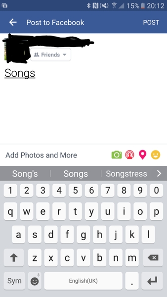 Facebook posts