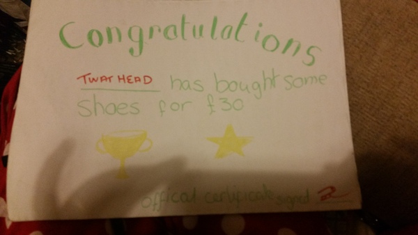 Rant: Exh wants a fucking medal for buying football boots