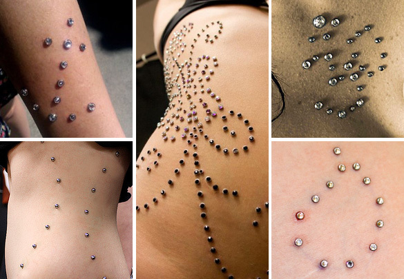 Sparkles on tattoo, what is this??