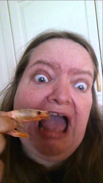 'You look well!' FAT FROM PRAWN COCKTAILS