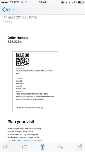 to think this is a fake Chester Zoo ticket? Seriously, is it fake!?