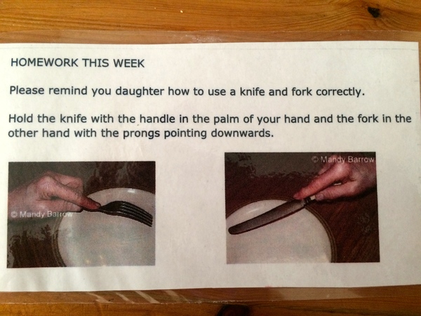 AIBU to cry after being mocked for holding my knife the wrong way?