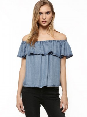 Cut out shoulders tops