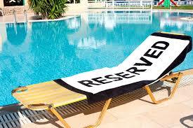 Towels on sunloungers- scourge of the holiday