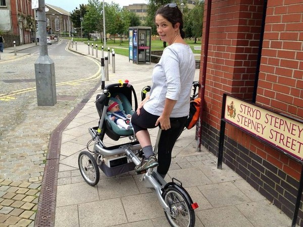 Cycling with a baby