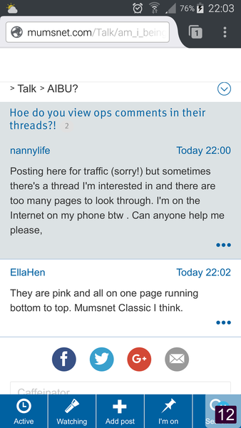 Hoe do you view ops comments in their threads?!