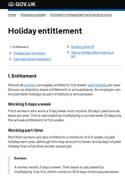 Do I pay my nanny when I take holiday (notified in advance)?