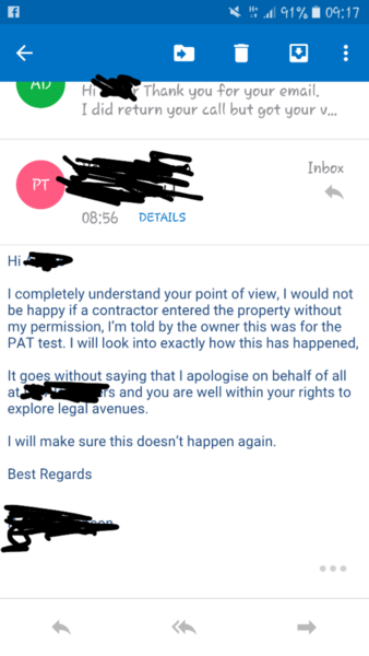 Told landlord is selling, now it's up for rent
