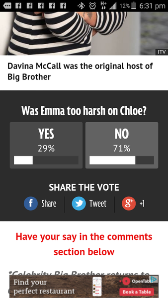 Celeb Big Brother Thread 7 - One down, three to go. The shower will be relieved.