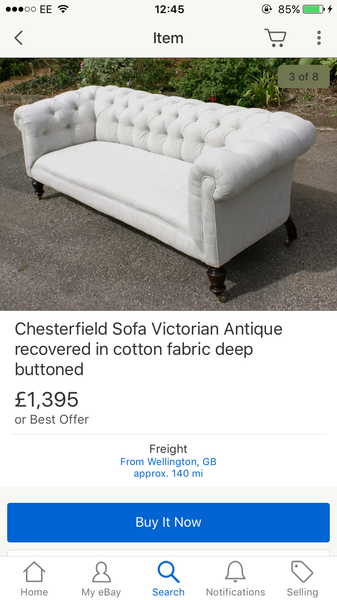 Patterned sofa