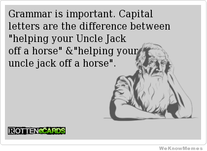 To want people to know the difference between discrete and discreet?