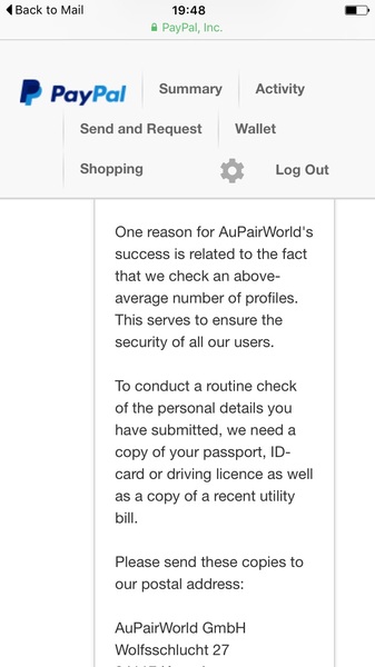 Is anyone else using au pair world at the moment?