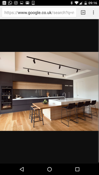 Very bright light over long table?