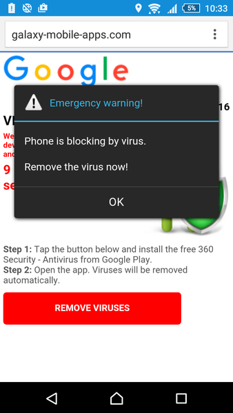 Site diverting to porn