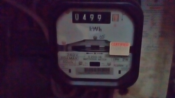 Faulty electricity meter.
