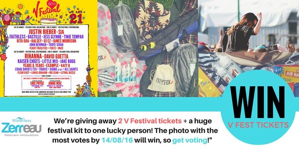 Win V Festival Tickets+Camping Kit  [smile]