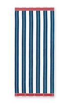 Help! A classic navy blue striped beach towel. With fringing. Does it still exist?