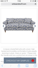 Patterned sofa