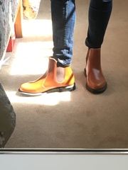 What do you wear with tan Chelsea boots?