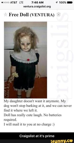 To have said out loud that the doll was hideous