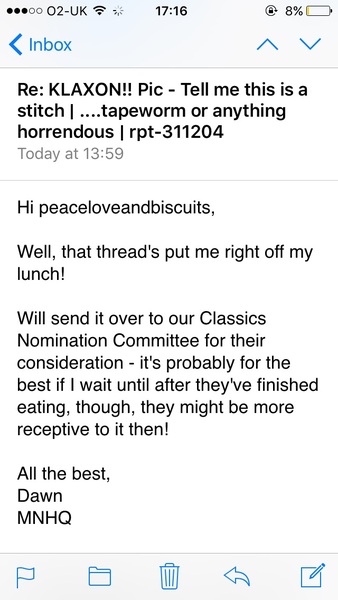 KLAXON!! Pic - Tell me this is a stitch and not a.....