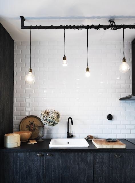 Pendant lights on low kitchen ceiling?
