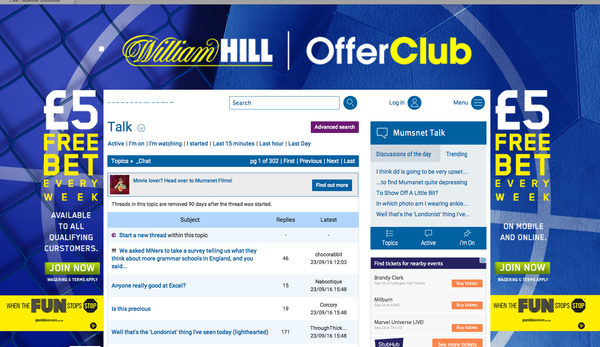 Betting ads, really not in the spirit of MN