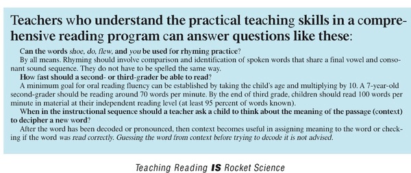 Appalling reading advice for parents and TAs