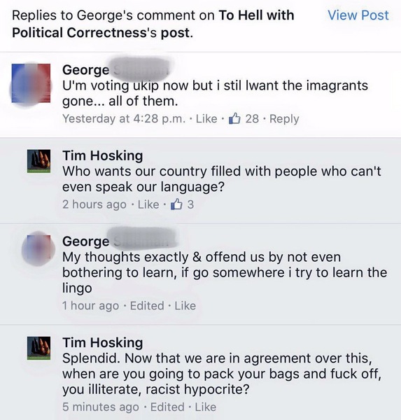 Spelling mistakes on social media