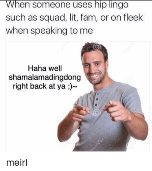 To wonder what happened to normal words???