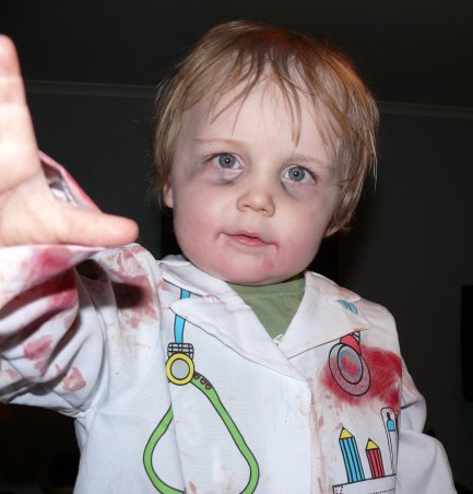 to think children zombie photoshoots are wrong?