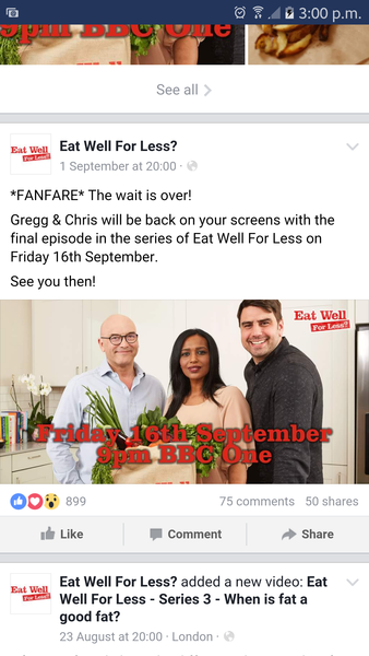Eat well for less - wed 8pm bbc1