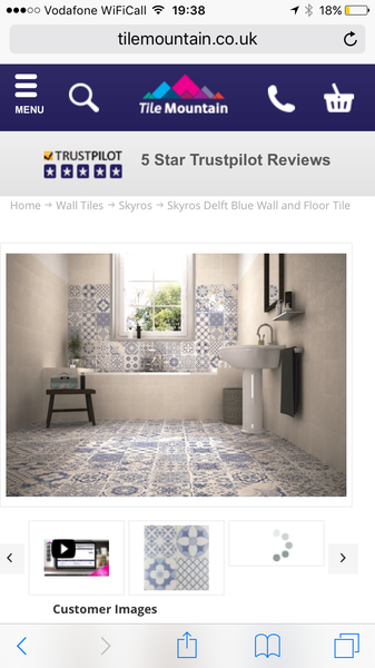 What floor tiles with metro tiles in small bathroom?