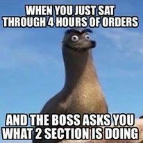 To have said something?